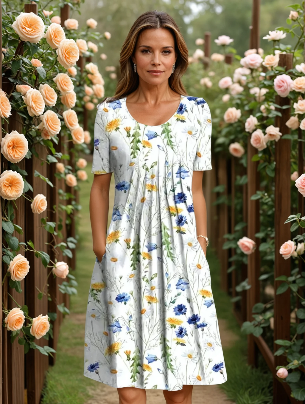 MARIANNE | ELEGANT DRESS WITH TUMMY COVERAGE