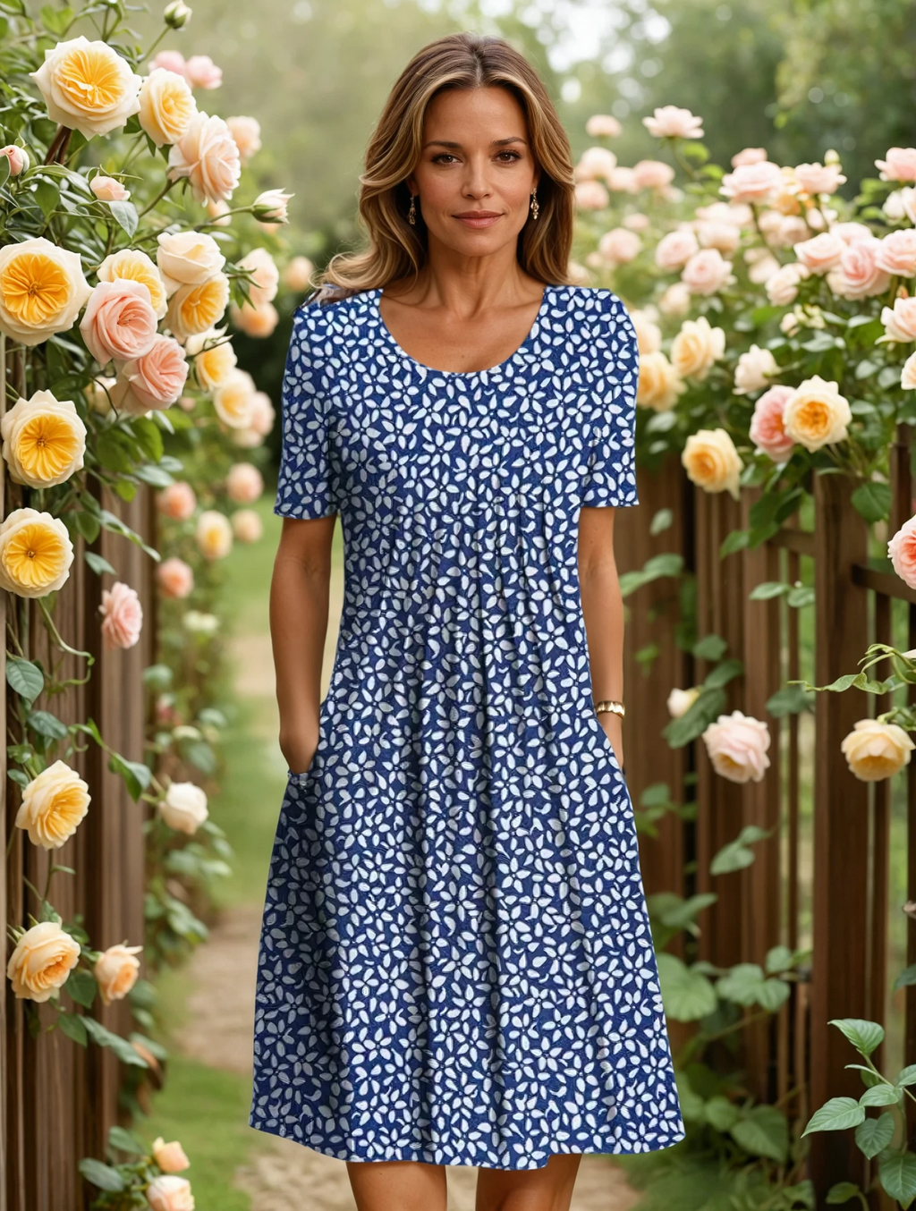 MARIANNE | ELEGANT DRESS WITH TUMMY COVERAGE
