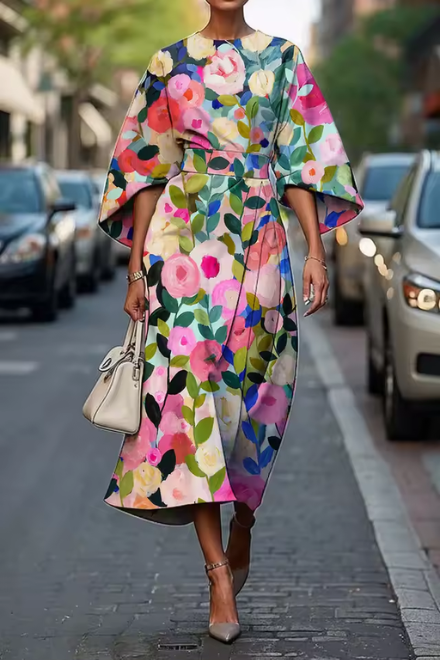 Élisaia | Royal Floral Dress