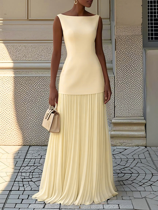 Autumn | Pleated Maxi Dress
