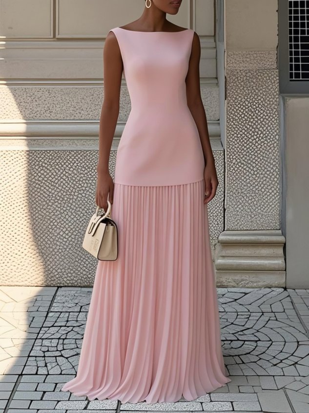 Autumn | Pleated Maxi Dress